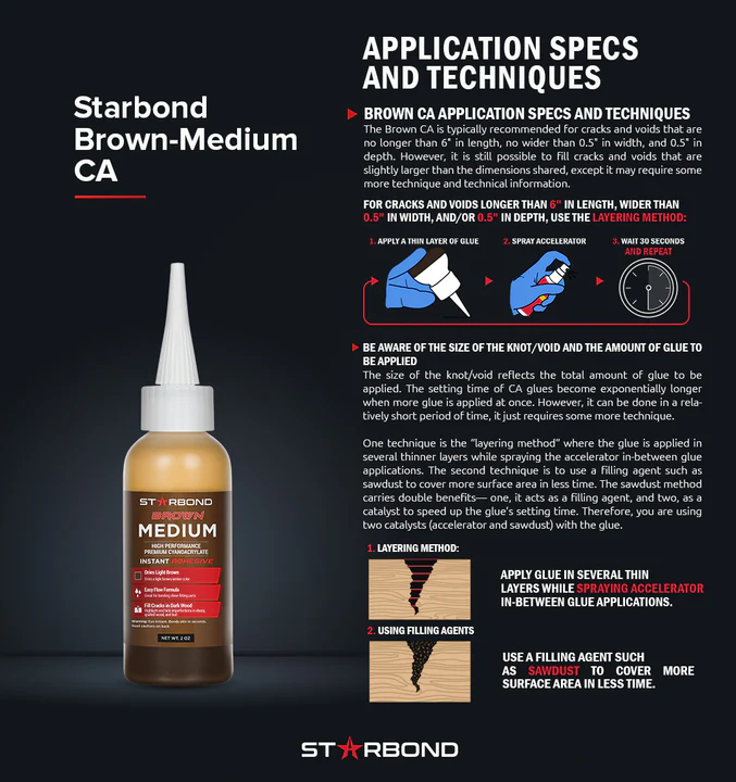 STARBOND - Brown Medium CA Glue