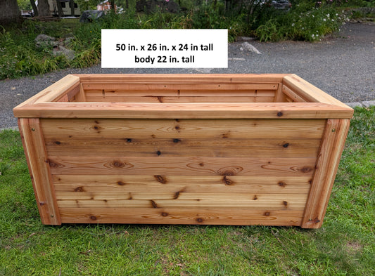 Cedar Planter Elevated - Medium 24 in. Tall