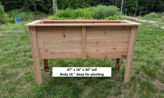 Cedar Planter Elevated - Medium 30 in. Tall