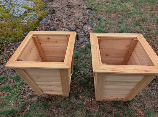 Tapered Cedar Planters